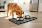 Waterproof Silicone Dog Food Mat with Raised Edges (30" x 20")